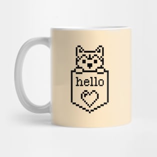 Puppy Dog In The Pocket / Hello sign / Perfect gift for every Kid Mug